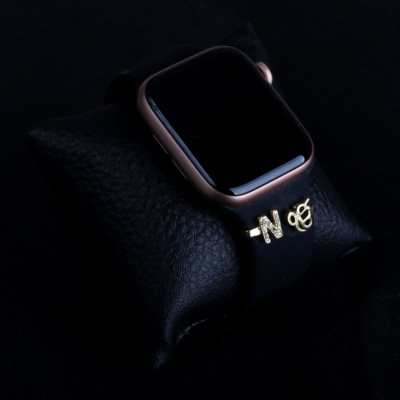 Golden Initial Spark Watch charm
