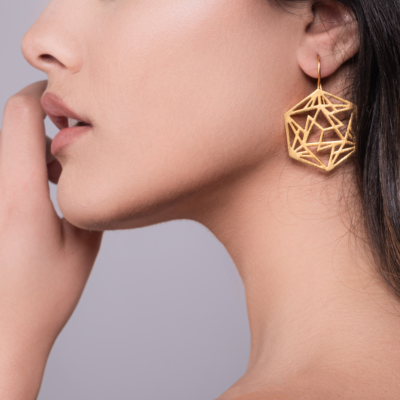 Hexa Fusion Geometric Earrings