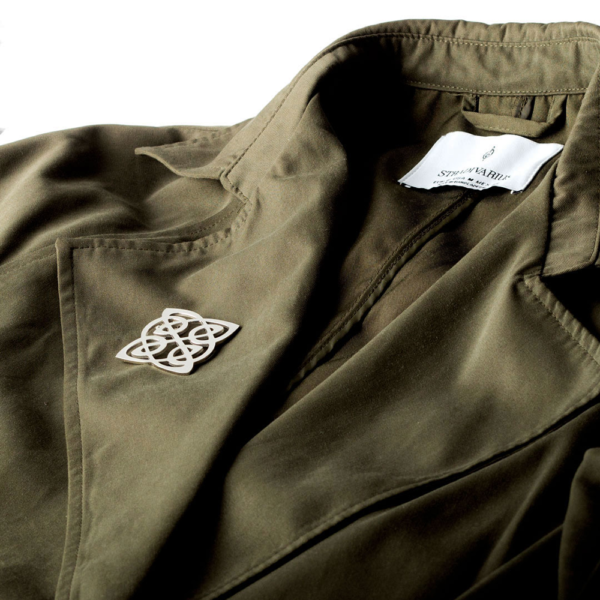 2505-27 Modern Maze Metallic Brooch