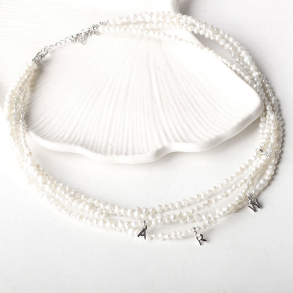 2505-30A The Happy Pearl Line Necklace