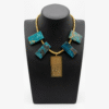 The "Wakafa Billahi Wakila" Turquoise Statement Necklace