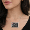 The "La Takhafi" Sterling Silver Calligraphy Necklace