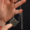 The "La Takhafi" Sterling Silver Calligraphy Necklace
